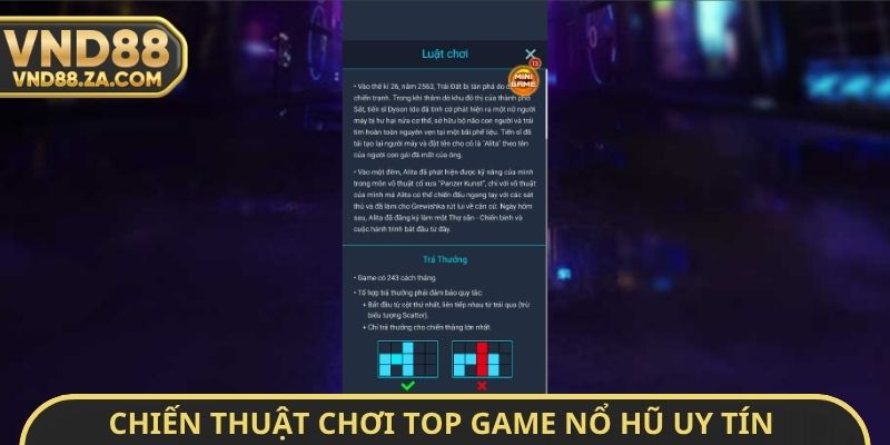 Chiến thuật chơi Top Game nổ hũ uy tín tỷ lệ hoàn trả cao