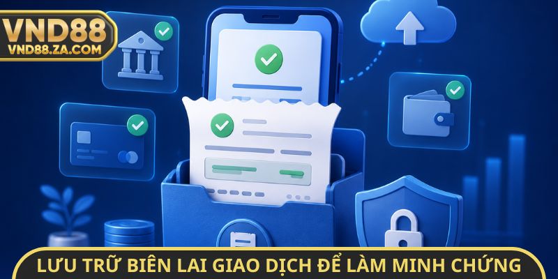 Lưu trữ biên lai giao dịch để làm minh chứng