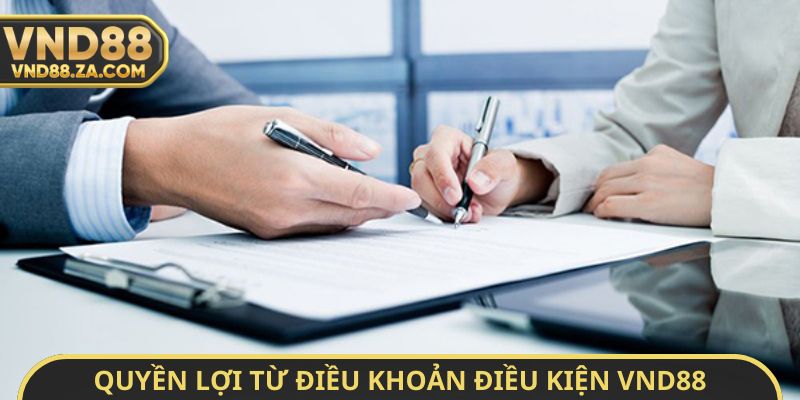 Quyền lợi từ điều khoản điều kiện VND88